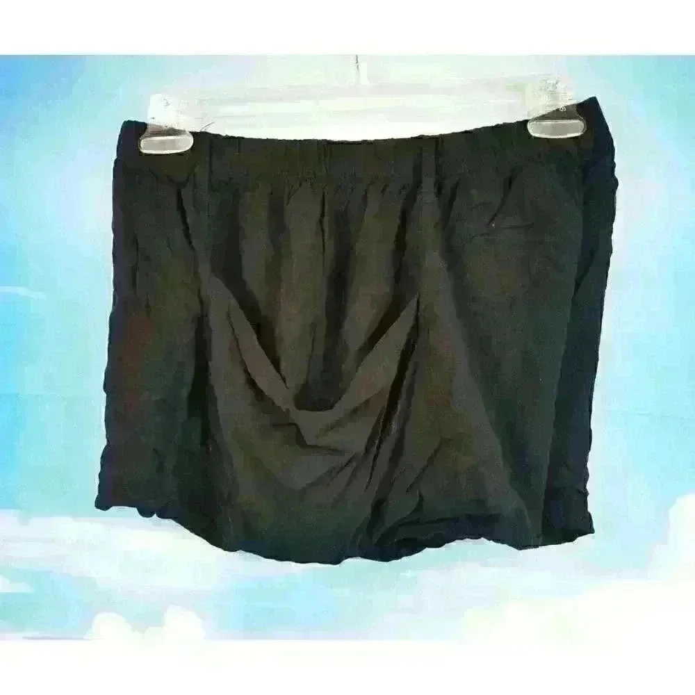 FOREVER 21 PLUS Womans BLACK Shorts Lightweight STRETCH Floppy Pockets size XL
